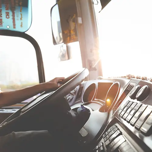 conduite de camion de TP